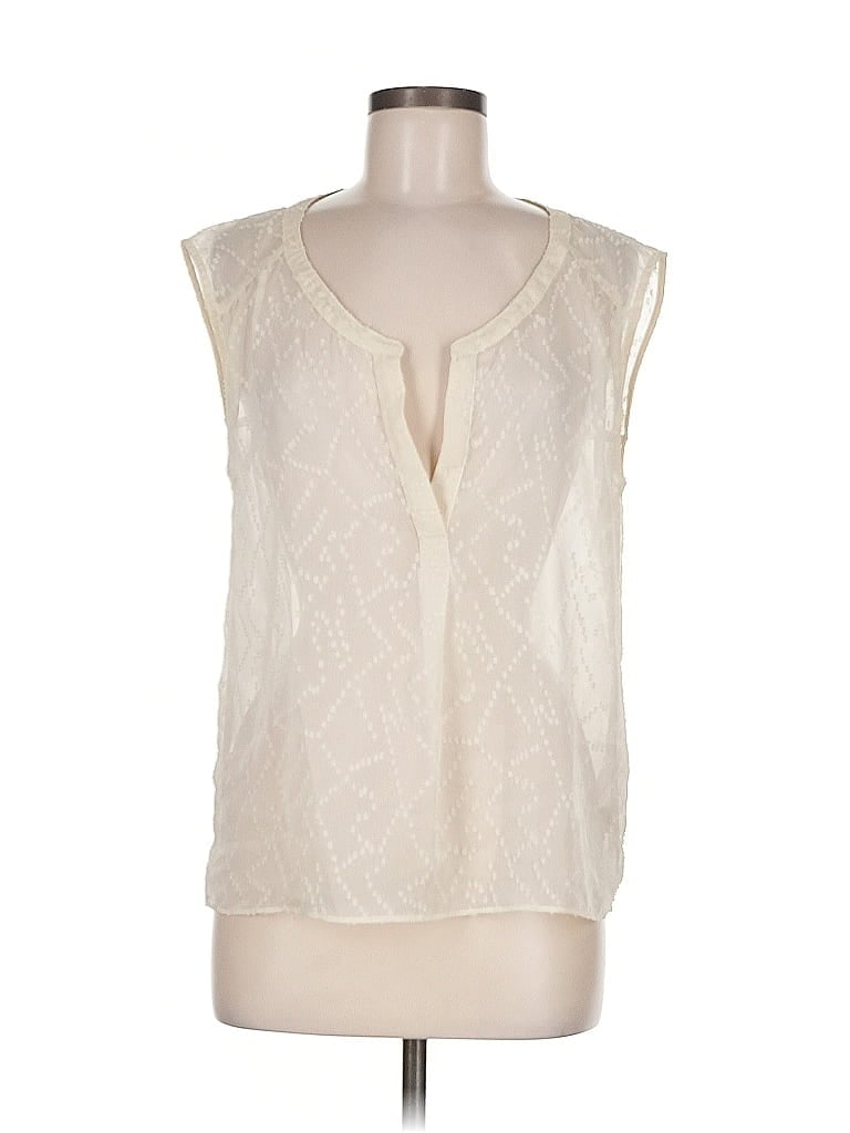 Pre-owned American Eagle Outfitters Sleeveless Blouse In White