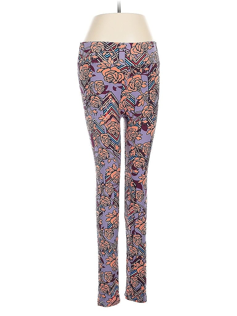 Pre-owned Lularoe Leggings In Purple