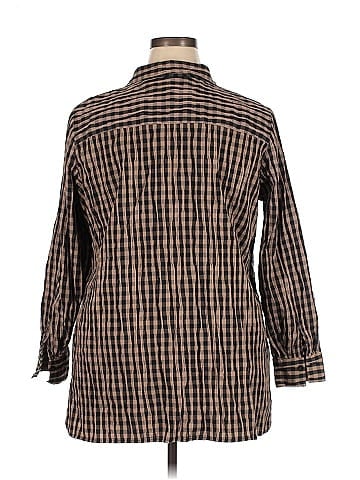 Foxcroft 3/4 Sleeve Button-Down Shirt (view 2)