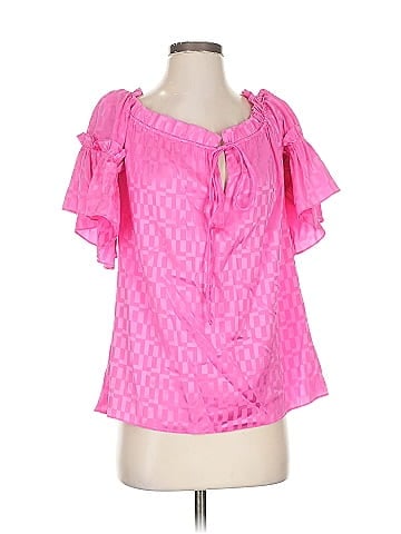 an original MILLY of New York Short Sleeve Silk Top (view 1)