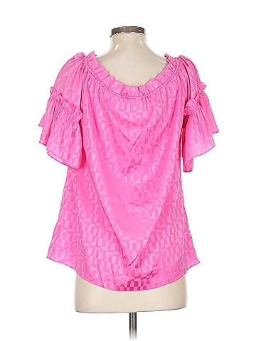an original MILLY of New York Short Sleeve Silk Top (view 2)