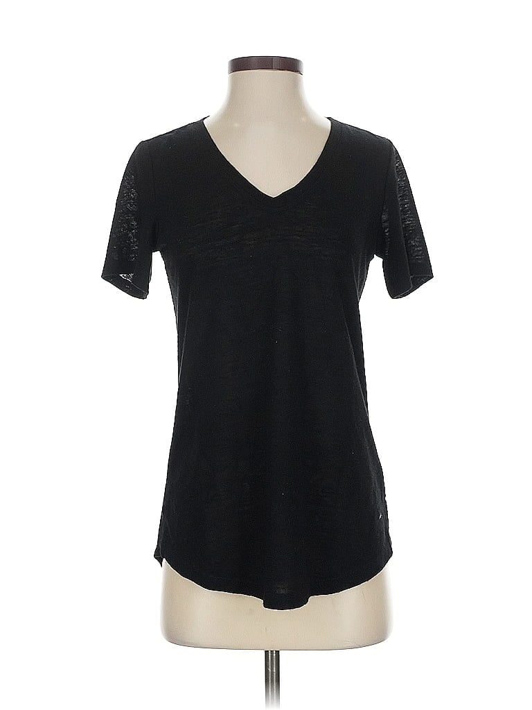 Pre-owned Tahari Short Sleeve T-shirt In Black