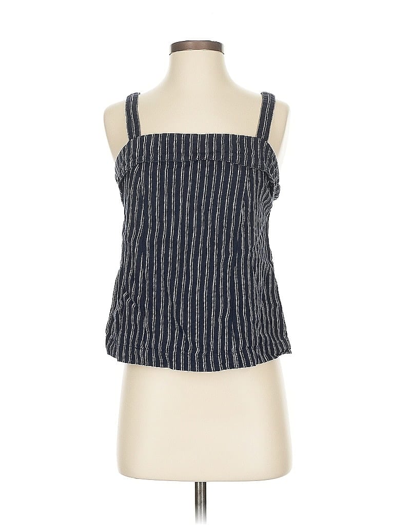 Pre-owned Point Sur Sleeveless Blouse In Blue