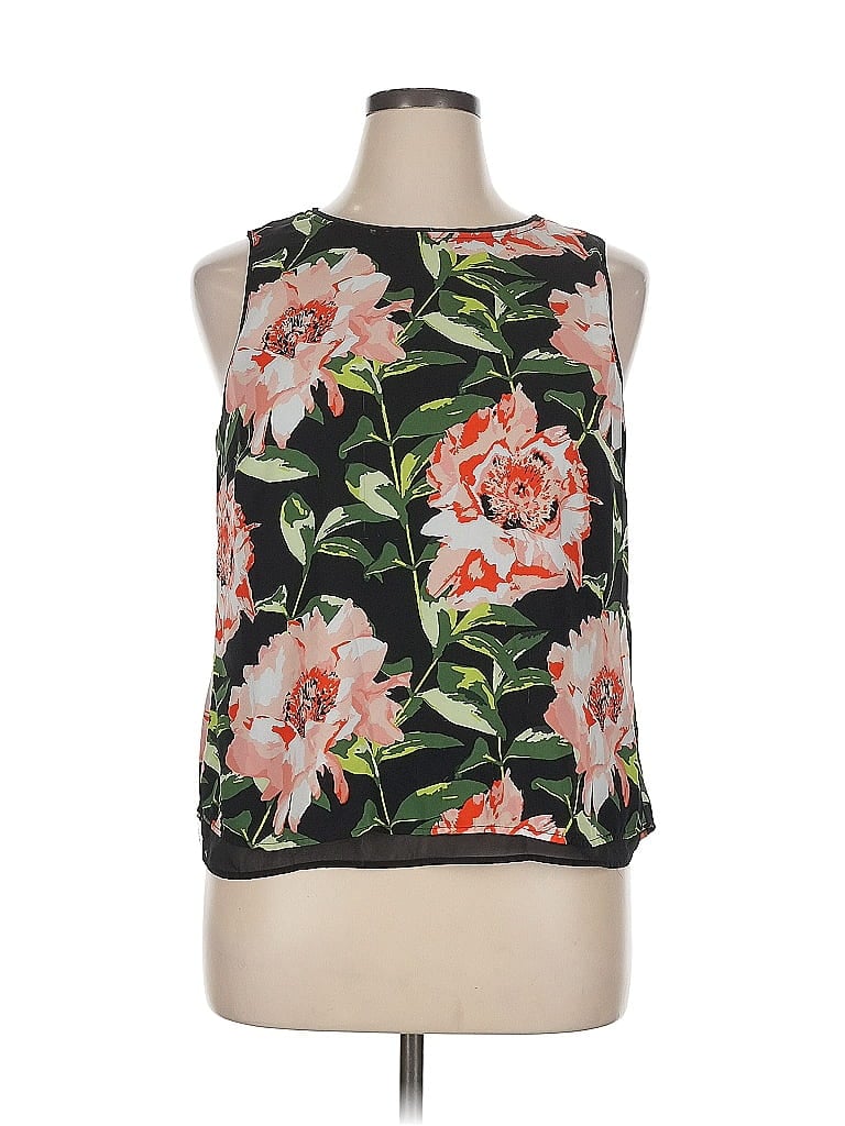 Pre-owned H&m Sleeveless Blouse In Black