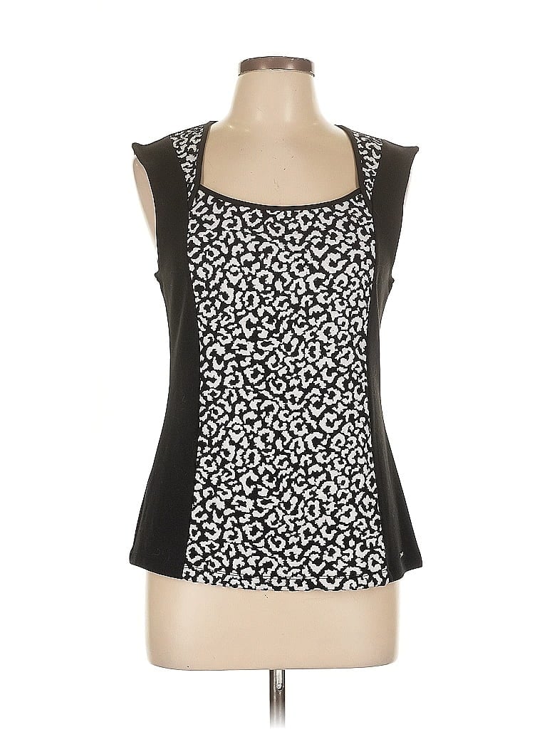 Pre-owned Calvin Klein Sleeveless Blouse In Black