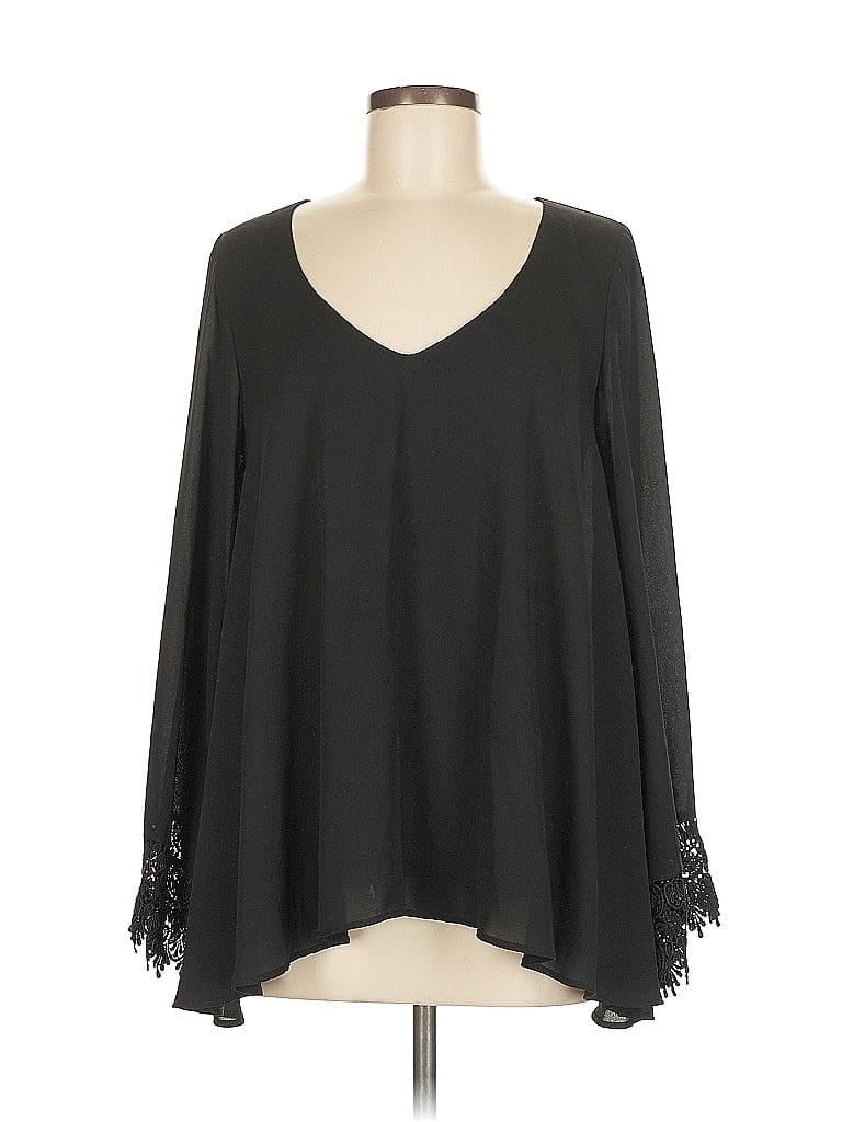 Pre-owned Show Me Your Mumu Long Sleeve Blouse In Black