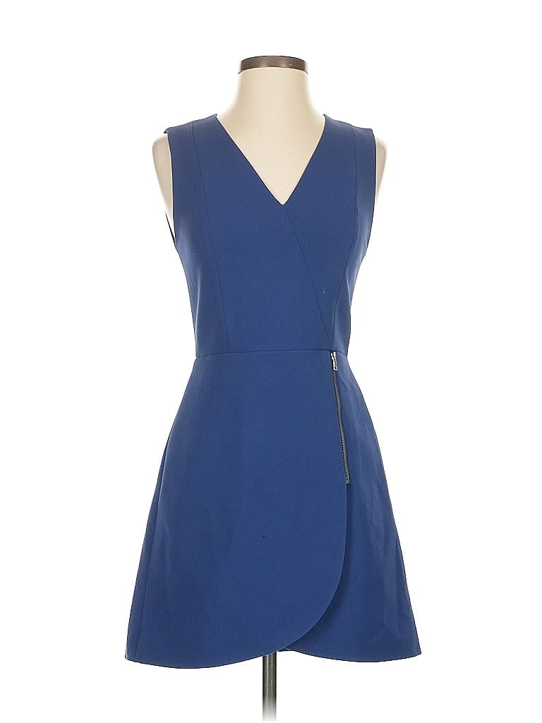 Pre-owned Alice And Olivia Alice + Olivia Cocktail Dress In Blue
