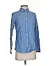 J.Crew 100% Cotton Polka Dots Blue Long Sleeve Button-Down Shirt Size 2 - photo 1