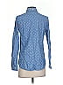 J.Crew 100% Cotton Polka Dots Blue Long Sleeve Button-Down Shirt Size 2 - photo 2