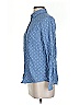 J.Crew 100% Cotton Polka Dots Blue Long Sleeve Button-Down Shirt Size 2 - photo 5