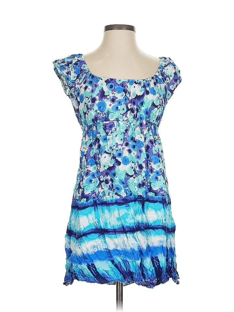 Pre-owned Lots Of Love Sleeveless Blouse In Blue