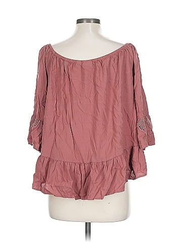 Soho JEANS NEW YORK & COMPANY 3/4 Sleeve Blouse (view 2)