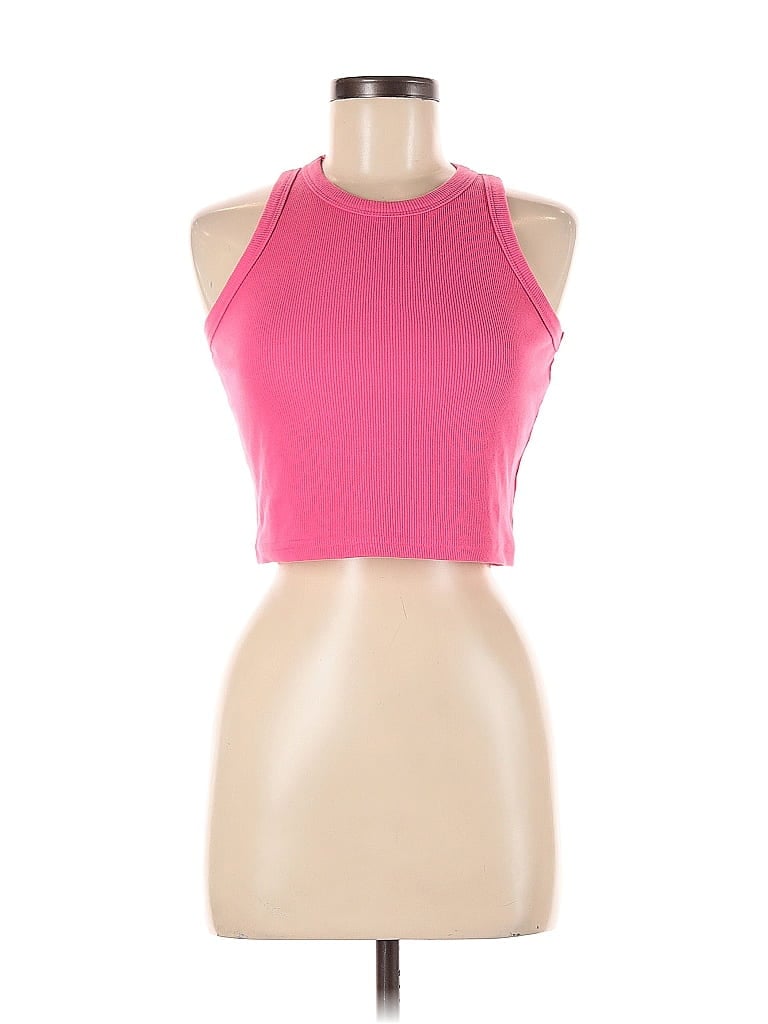 Pre-owned Unbranded Tank Top Pink Halter Neckline Tops