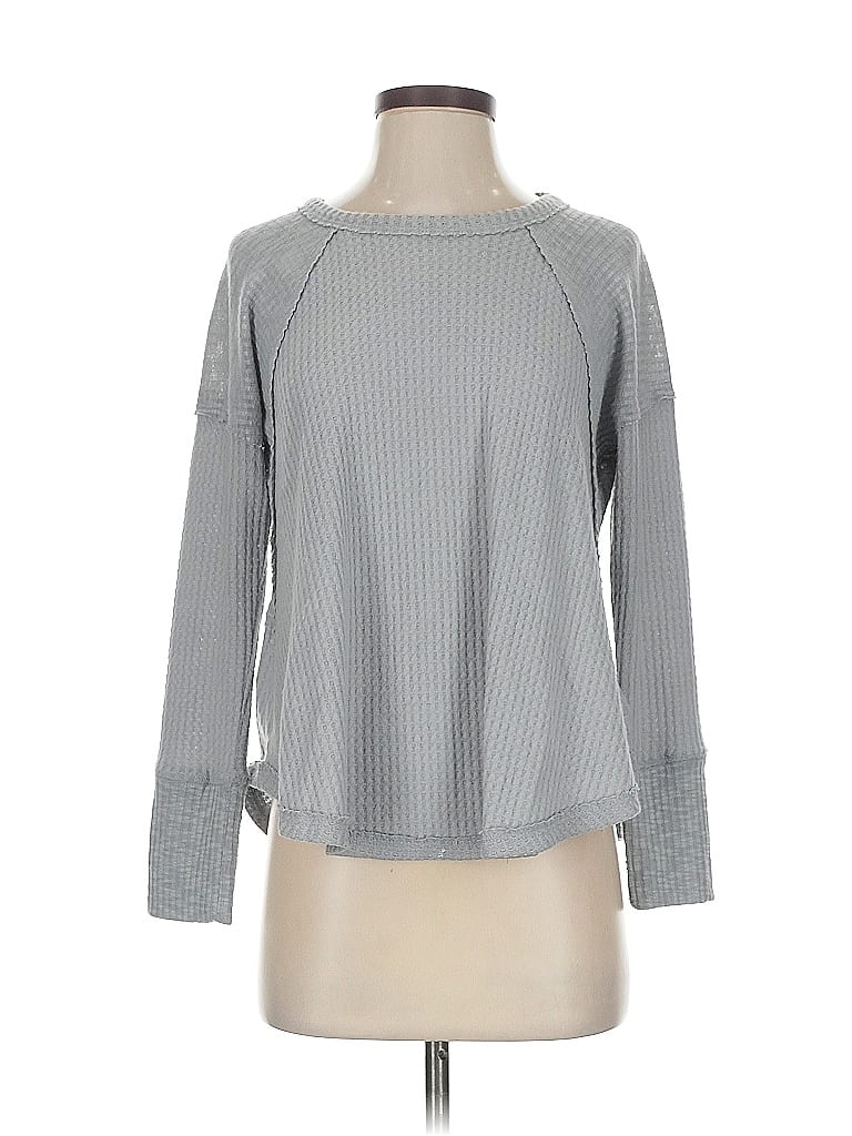 Eri + Ali Gray Long Sleeve T-Shirt Size XS - photo 1