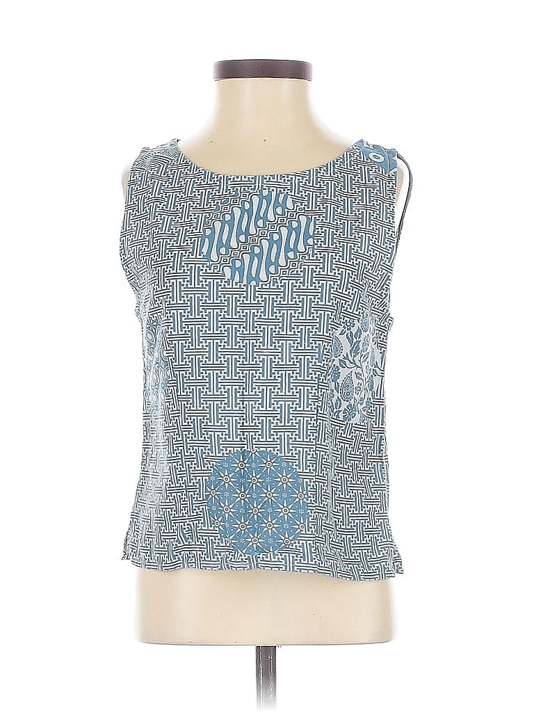 Pre-owned Assorted Brands Sleeveless T-shirt In Blue