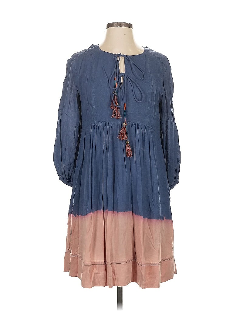 Pre-owned Holding Horses Casual Dress In Blue