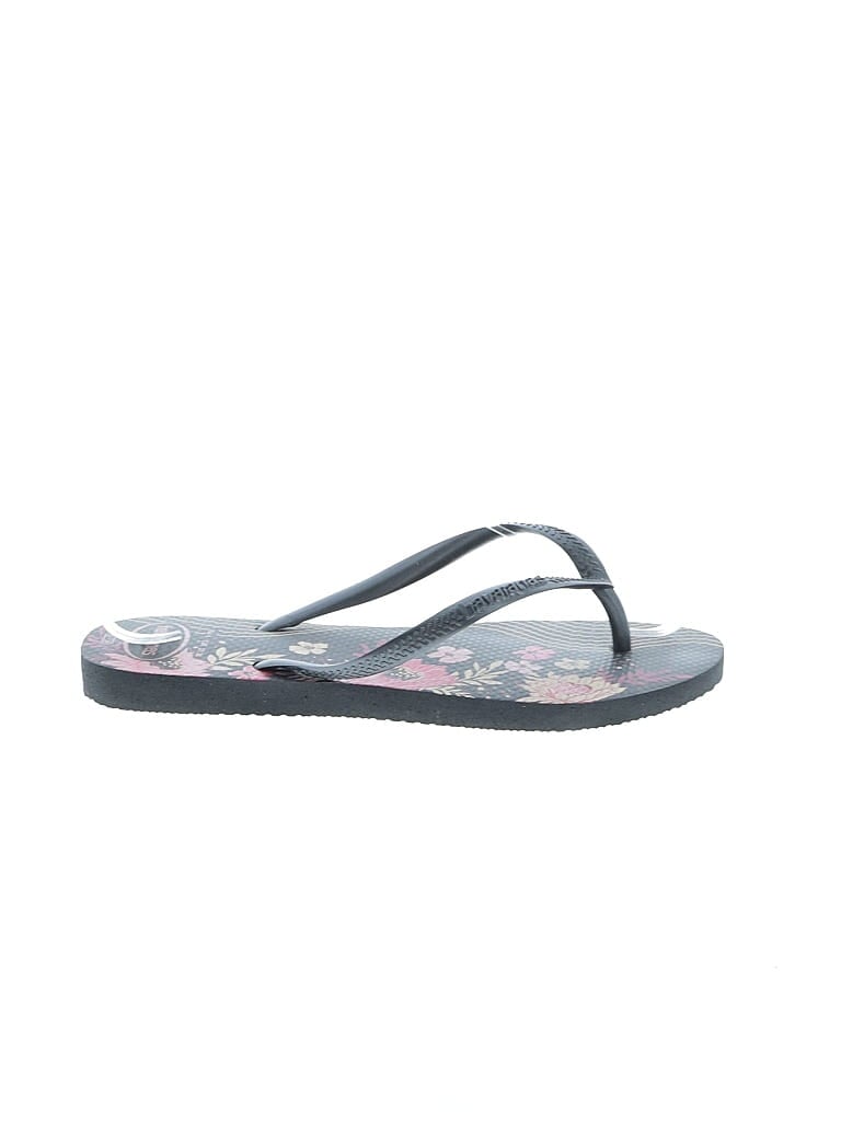 Pre-owned Havaianas Flip Flops In Black