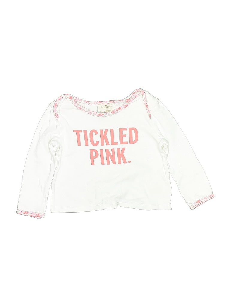 Click to view more detailed imagery on our partner's website Pre-owned Kate Spade Babies' New York Long Sleeve T-shirt In Pink