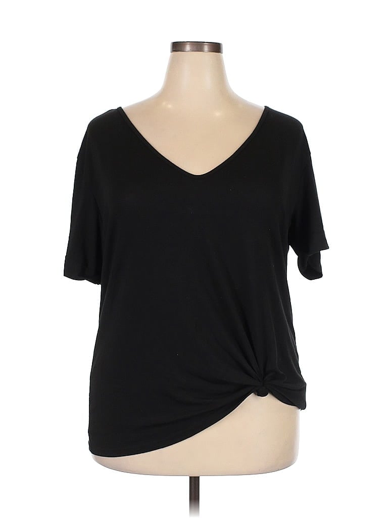 Pre-owned Unbranded Short Sleeve T-shirt In Black