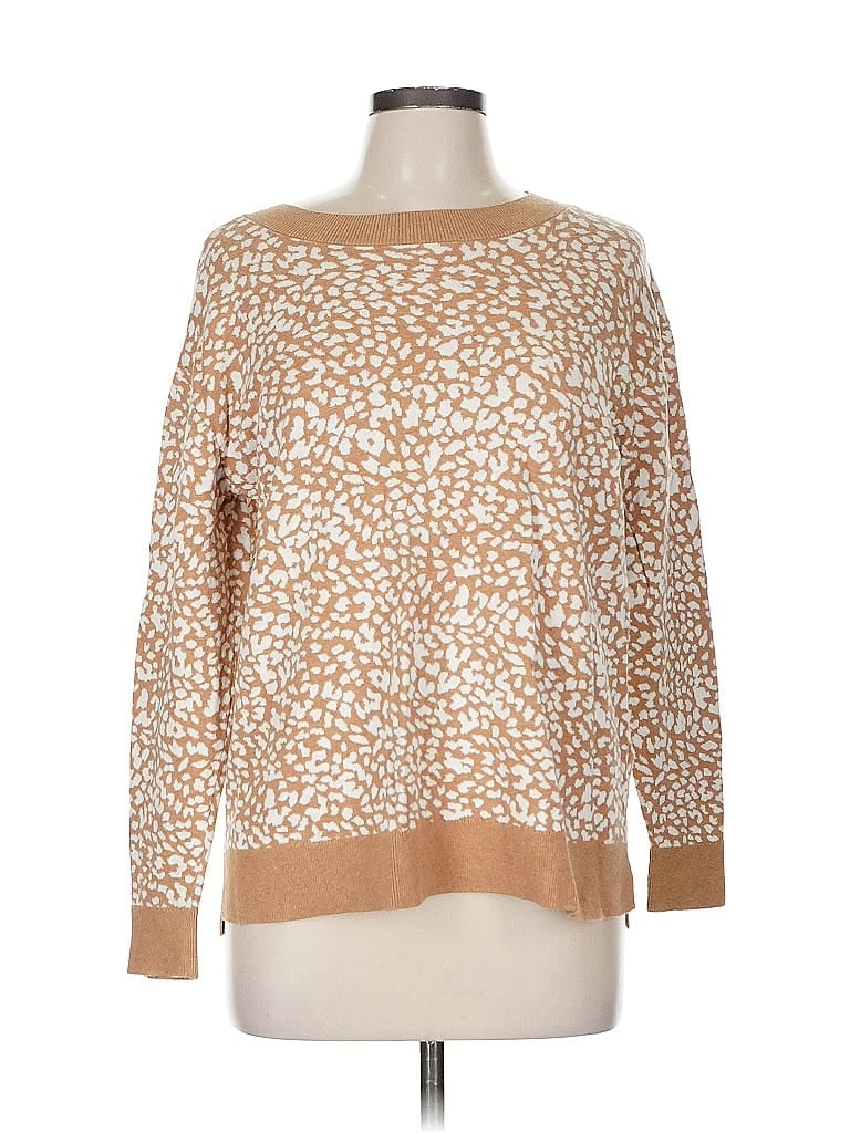 Pre-owned Lands' End Pullover Sweater In Brown