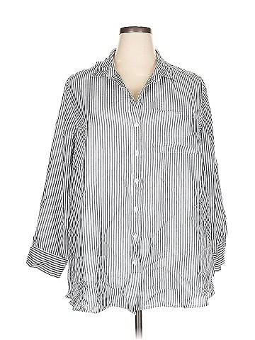 Velvet Heart 3/4 Sleeve Button-Down Shirt (view 1)