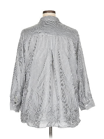 Velvet Heart 3/4 Sleeve Button-Down Shirt (view 2)