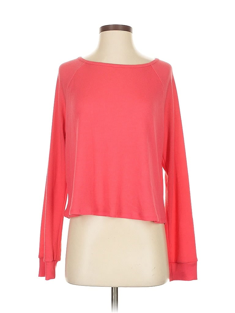 Pre-owned Lulus Long Sleeve T-shirt In Red