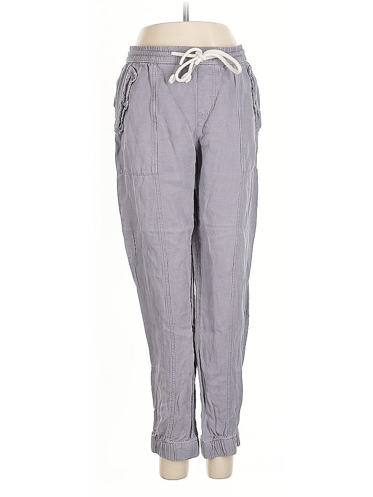 Pre-owned C&c California Linen Pants In Gray