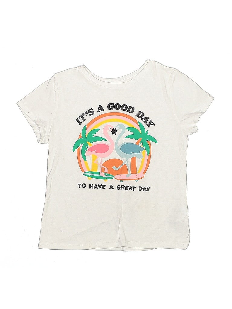 Pre-owned Old Navy Kids' Short Sleeve T-shirt In White