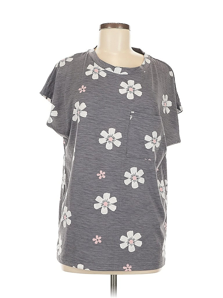 Pre-owned Unbranded Short Sleeve T-shirt In Gray