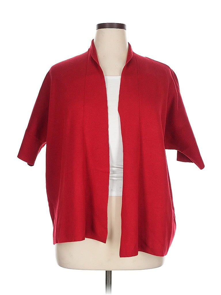 Pre-owned Chico's Cardigan Sweater In Red