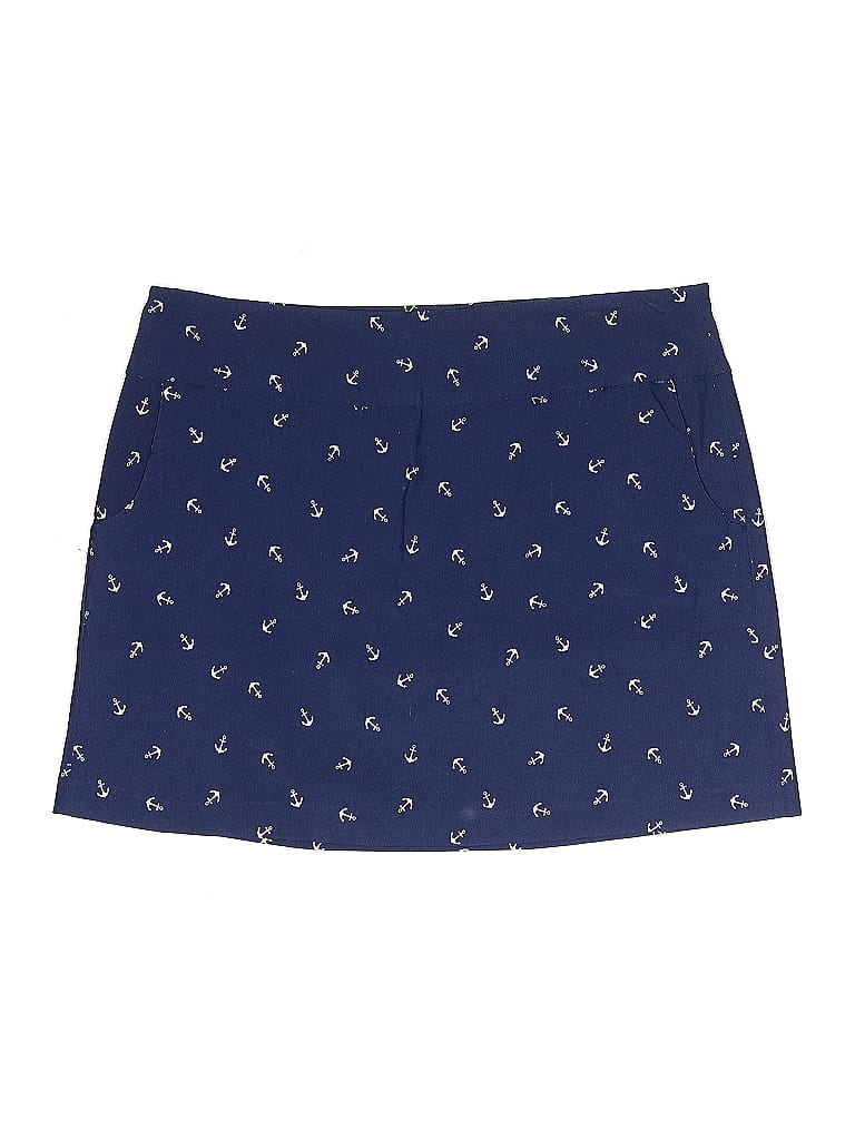 Pre-owned Zac & Rachel Casual Skirt In Blue