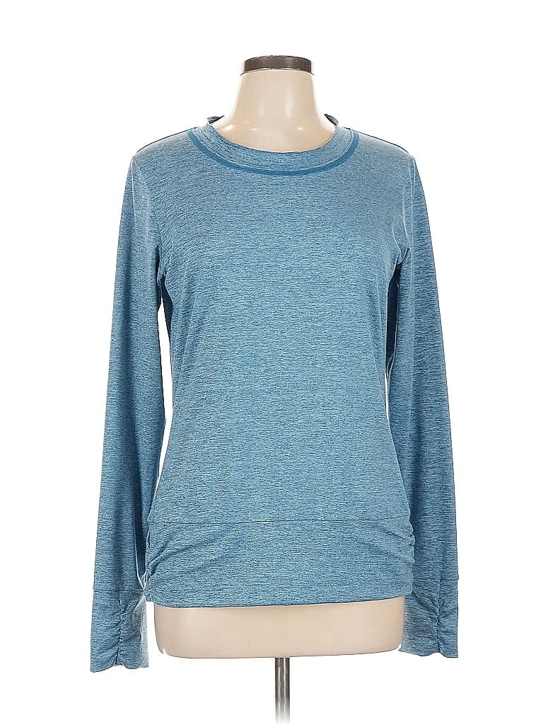 Pre-owned Moving Comfort Long Sleeve T-shirt In Blue