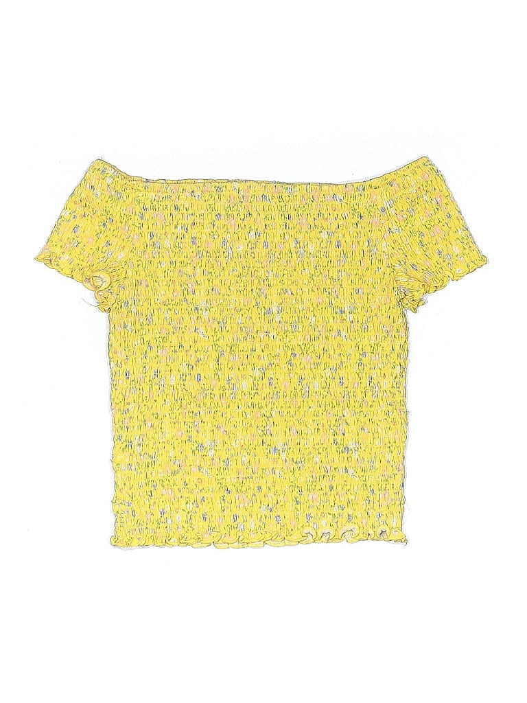 Click to view more detailed imagery on our partner's website Pre-owned Art Class Kids' Short Sleeve Blouse In Yellow