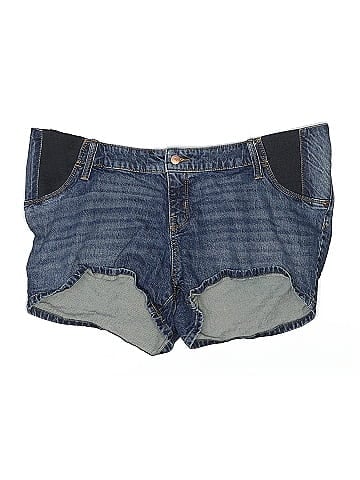 Isabel Maternity Denim Shorts (view 1)