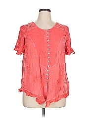 Roaman's Short Sleeve Blouse