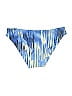 Athleta 100% Polyester Tie-dye Blue Swimsuit Bottoms Size S - photo 2