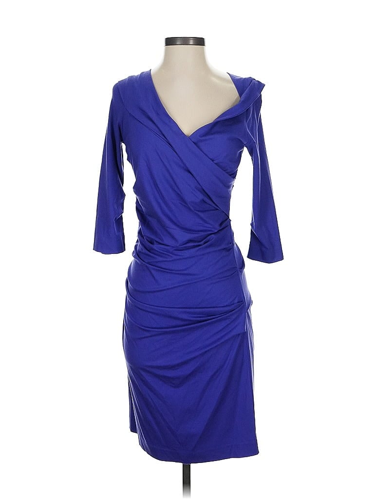 Pre-owned Diane Von Furstenberg Cocktail Dress In Blue