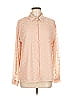 Unbranded 100% Polyester Hearts Pink Long Sleeve Blouse Size M - photo 1