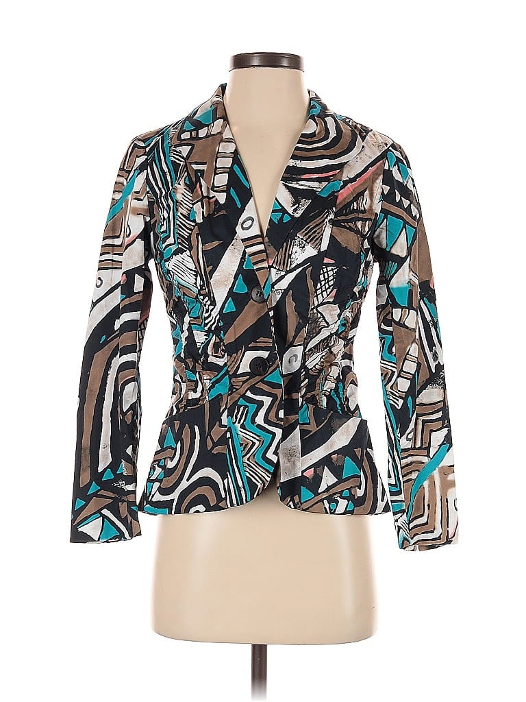 Pre-owned Lafayette 148 Blazer Jacket In Blue