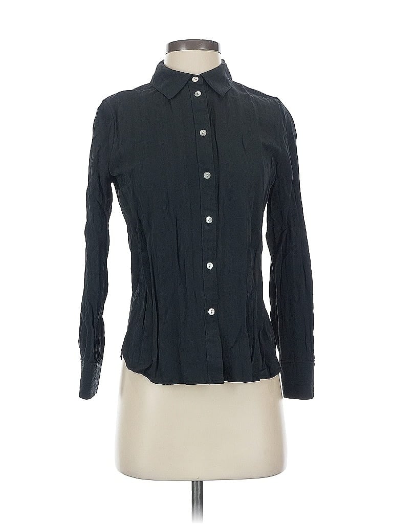 Click to view more detailed imagery on our partner's website Pre-owned Madewell Long Sleeve Blouse In Black