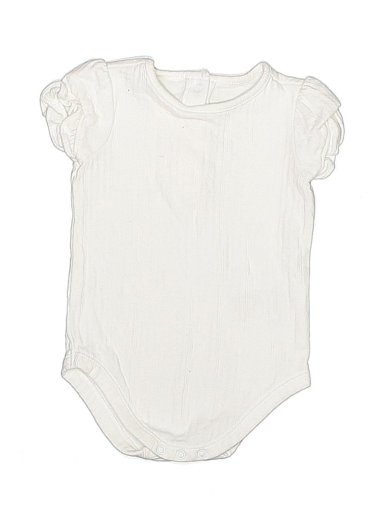 Click to view more detailed imagery on our partner's website Pre-owned Janie And Jack Babies' Short Sleeve Onesie In White