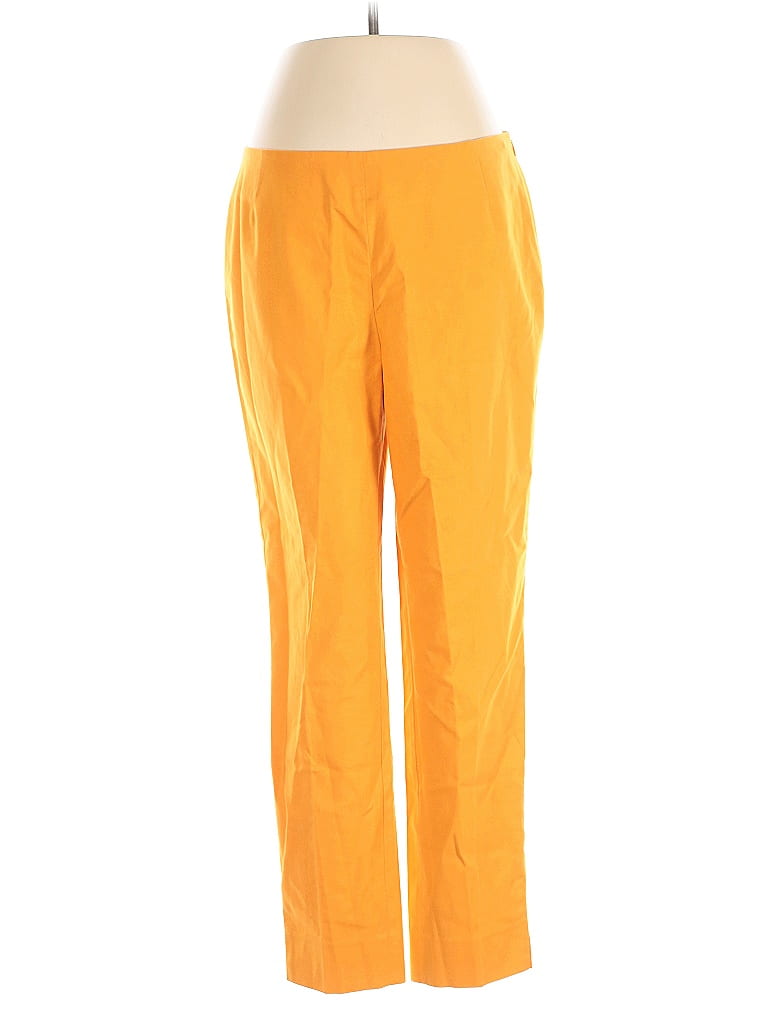 Pre-owned Lafayette 148 Active Pants In Orange