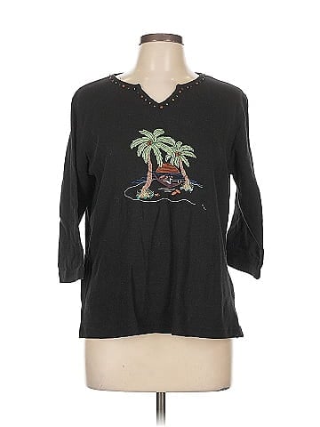 Palm Grove 3/4 Sleeve Top (view 1)