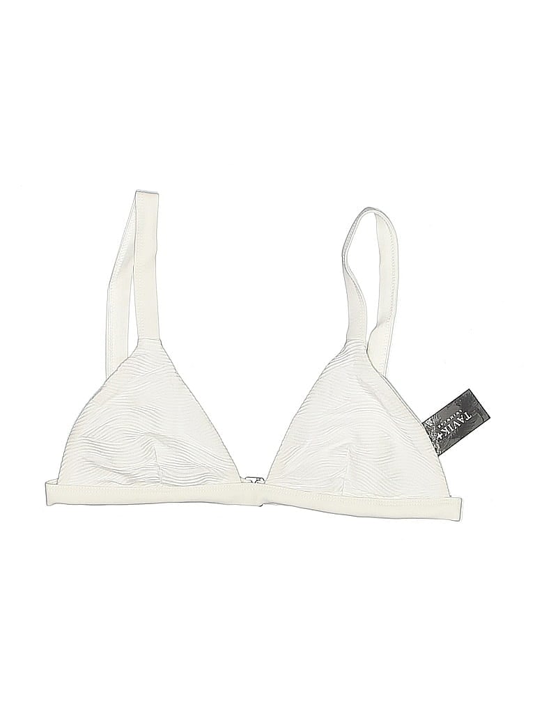 Pre-owned Tavik Swimsuit Top Ivory Swimwear In White