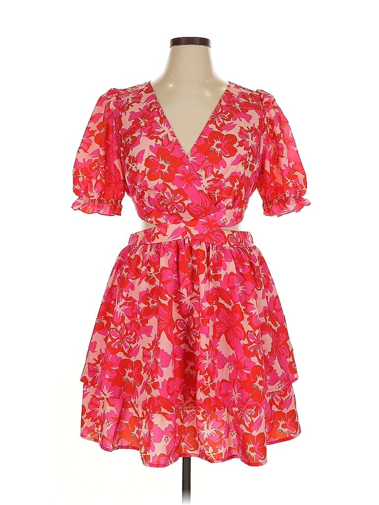 Pre-owned Shein Curve Cocktail Dress In Pink