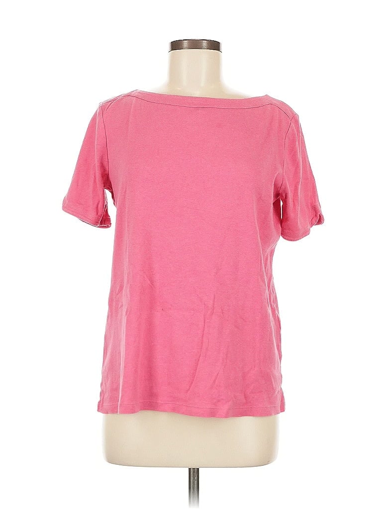 Pre-owned Chico's Short Sleeve T-shirt In Pink