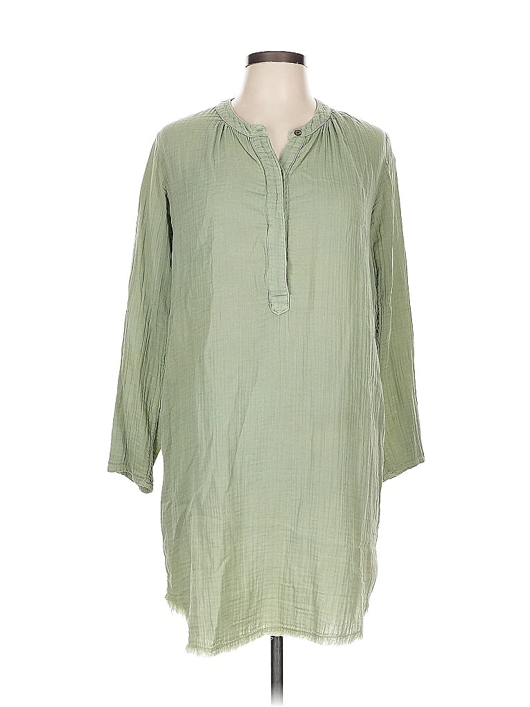 Pre-owned Current Elliott 3/4 Sleeve Blouse In Green
