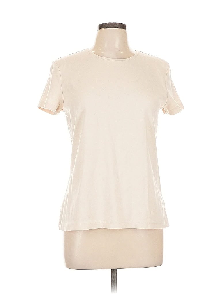 Pre-owned Croft & Barrow Short Sleeve T-shirt In White