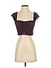 Intimately by Free People Burgundy Short Sleeve Top Size XS